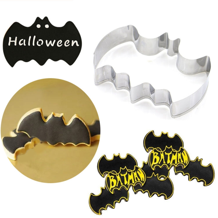 2 PCS Stainless Steel Cookie Cutter Bat Modeling Mold Halloween Cutting Mold DIY Tool – Durable Build, Easy to Use