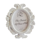 Floral Photo Round Picture Frame Holder Wedding Home Decor – Durable Build, Easy to Use