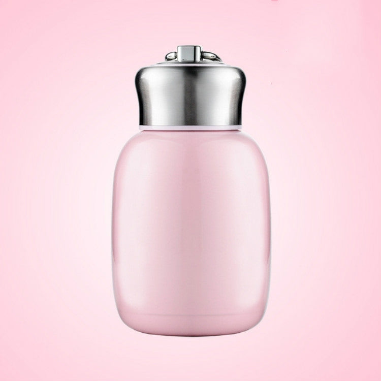 Mini Cute Coffee Vacuum Flasks Thermos Stainless Steel Cup Travel Drink Water Bottle Thermoses Mugs, 200ML, 280ML 200ML Pink