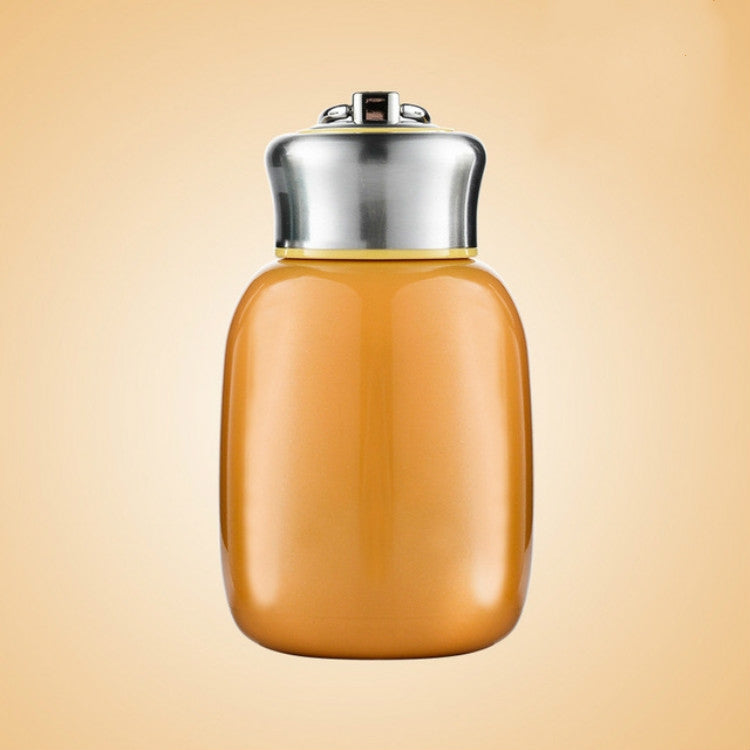 Mini Cute Coffee Vacuum Flasks Thermos Stainless Steel Cup Travel Drink Water Bottle Thermoses Mugs, 200ML, 280ML – Durable Build, Easy to Use 280ML Orange