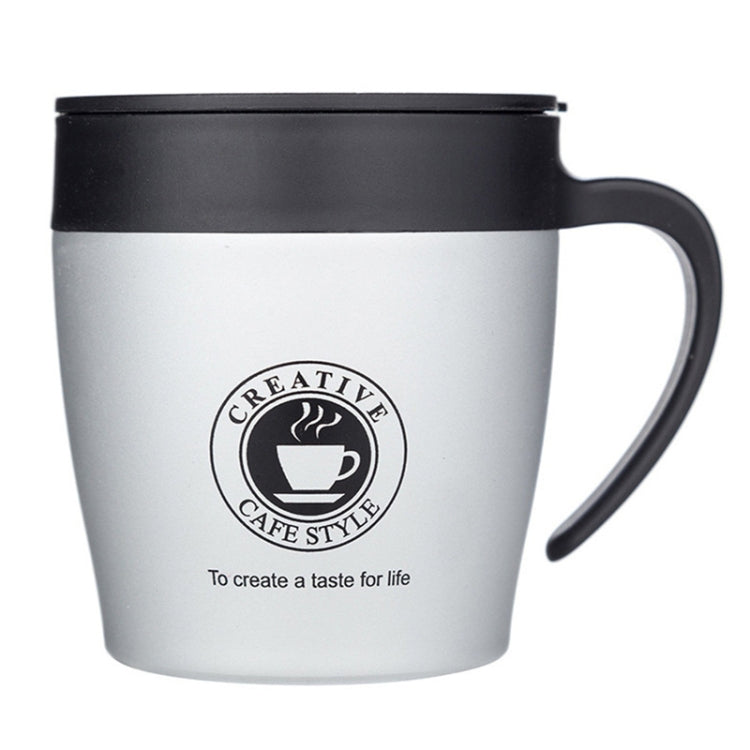 Handle Coffee Mug Stainless Steel Thermos Cups Vacuum Flask Water Bottle Bussiness Portable Thermo Cup – Durable Build, Easy to Use Gray