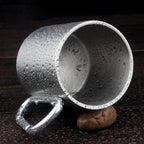 Stainless Steel Double Walled Water Mugs Coffee Cup with Carabiner Handle, Random Color Delivery, Coffee Cup with Carabiner – Durable Build, Easy to Use