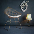 Nordic Modern Minimalist Casual Hollow Wire Creative Personality Dining Chair Gold