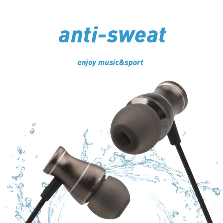 Sport Headphone 3.5mm Jack Earphone Sweatproof Stereo Strong Bass Music Magnets Headset with Mic for iPhone Samsung – Waterproof