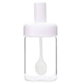Kitchenware Seasoning Jar Spoon Cover Integrated Sealing Moisture-proof Cruet, White – Durable Build, Easy to Use White