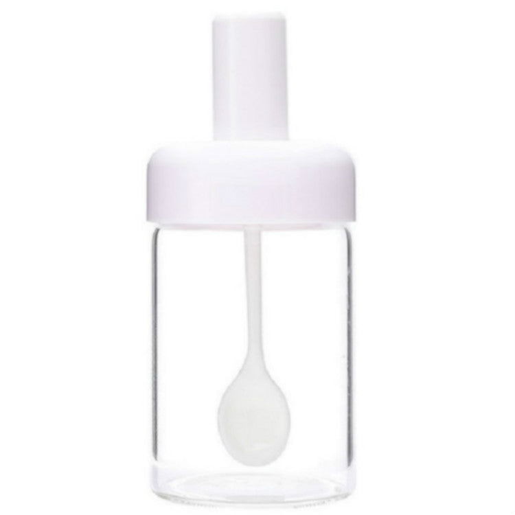 Kitchenware Seasoning Jar Spoon Cover Integrated Sealing Moisture-proof Cruet, White – Durable Build, Easy to Use