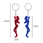 12 PCS Personalized Creative Backpack Keychain Small Pendant Aluminum Bottle Opener, Women, Motorcycle – Aluminum Alloy