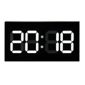 Creative Wall Clock Alarm Clock Simple Remote Control Perpetual Calendar Electronic Clock US Plug, Single-sided Remote Control Single-sided Remote Control White Font
