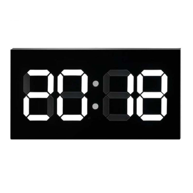 Creative Wall Clock Alarm Clock Simple Remote Control Perpetual Calendar Electronic Clock US Plug, Single-sided Remote Control Single-sided Remote Control White Font