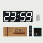 Wall Sticker LED Wall Clock Decorative Clock Creative Acrylic Mirror Clock US Plug, Remote Version Sealed Box