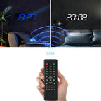 Wall Sticker LED Wall Clock Decorative Clock Creative Acrylic Mirror Clock US Plug, Remote Version Sealed Box