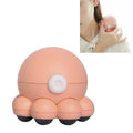 Small Octopus Shoulder and Neck Massager Multifunctional Household Hot Compress Cervical Massager Pink