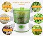 Intelligent Bean Sprouts Maker Household Upgrade Large Capacity Thermostat Green Seeds Growing Automatic Sprout Machine, Intelligent Bean Sprouts Maker