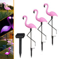3 in 1 Waterproof Solar Flamingo Lawn Light LED Garden Path Landscape Lights Night Lamp Default Title