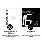 Multifunctional LED Wall Clock Creative Digital Clock, Hollow Remote Control, Sealed Box Remote Control