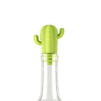 7 PCS Creative Cactus Silicone Wine Bottle Stopper + Wine Glass Marker Set, 7 in 1 Wine Bottle Stopper