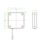 Universal 4m Anti-theft Cable Box VIVE Wire Rope Telescopic Cable Box