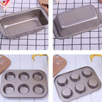 5-in-1 Non-Stick Bakeware Set – Cake Tin, Pizza Pan, Square & Rectangular Baking Trays
