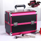 Professional Makeup Box Beauty Salon Manicure Toolbox, Magic Red, Coral Powder, Elegant Black, Noble Powder, Oversized Black, Oversized Pink Magic Red
