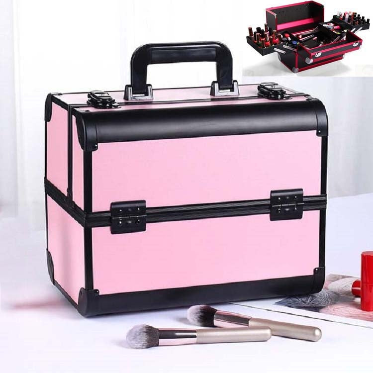Professional Makeup Box Beauty Salon Manicure Toolbox, Magic Red, Coral Powder, Elegant Black, Noble Powder, Oversized Black, Oversized Pink – Durable Build, Easy to Use Noble Powder