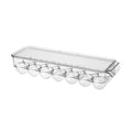 Kitchen Refrigerator Storage Box Compartment with Lid Egg Storage Box, 14 Grid 14 Grid