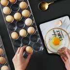 Kitchen Refrigerator Storage Box Compartment with Lid Egg Storage Box, 14 Grid