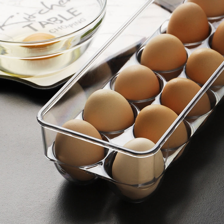 Kitchen Refrigerator Storage Box Compartment with Lid Egg Storage Box, 14 Grid