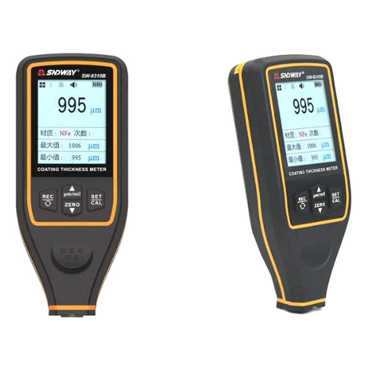 SNDWAY High-precision Car Paint Finish Coating Thickness Gauge Paint Measuring Instrument, SW6310A Standard Edition, SW6310B Upgrade Edition SW6310B Upgrade Edition