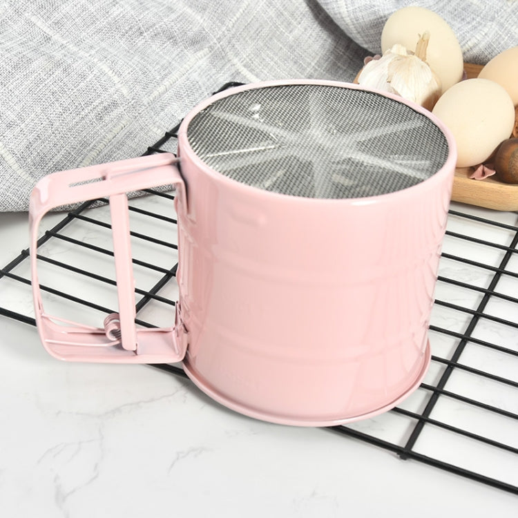 Stainless Steel Flour Sieve Baking Tool Hand-Pressed Flour Sieve – Durable Build, Easy to Use