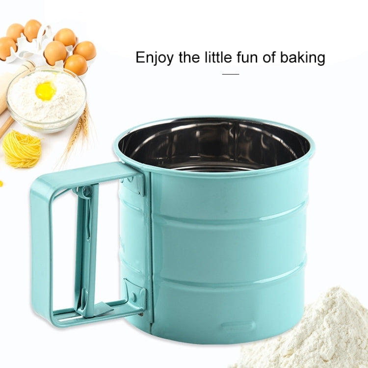 Stainless Steel Flour Sieve Baking Tool Hand-Pressed Flour Sieve – Durable Build, Easy to Use