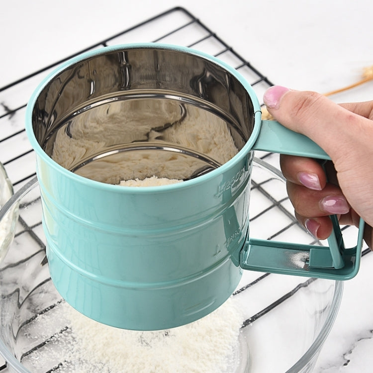 Stainless Steel Flour Sieve Baking Tool Hand-Pressed Flour Sieve – Durable Build, Easy to Use