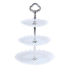 Party Birthday Three-layer Fruit Plate Cake Stand Dessert Storage Rack, Clear – Durable Build, Easy to Use Clear Clear