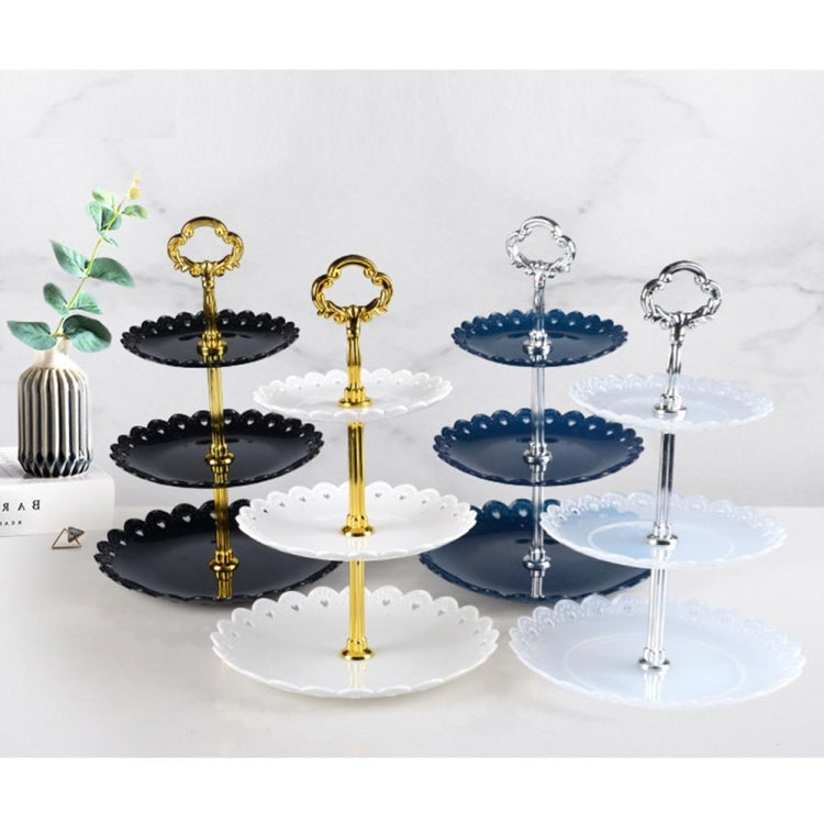 Party Birthday Three-layer Fruit Plate Cake Stand Dessert Storage Rack, Clear – Durable Build, Easy to Use