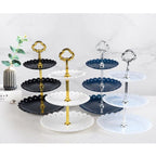 Party Birthday Three-layer Fruit Plate Cake Stand Dessert Storage Rack, Clear – Durable Build, Easy to Use