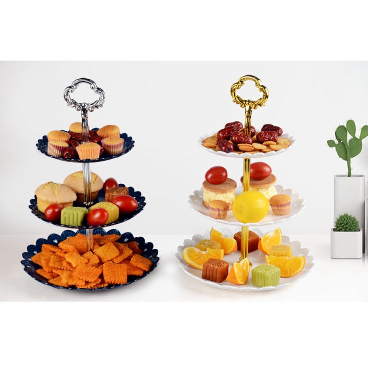 Party Birthday Three-layer Fruit Plate Cake Stand Dessert Storage Rack, Clear – Durable Build, Easy to Use