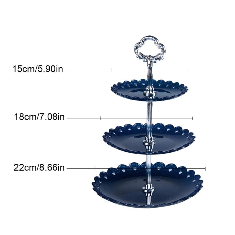 Party Birthday Three-layer Fruit Plate Cake Stand Dessert Storage Rack, Clear – Durable Build, Easy to Use