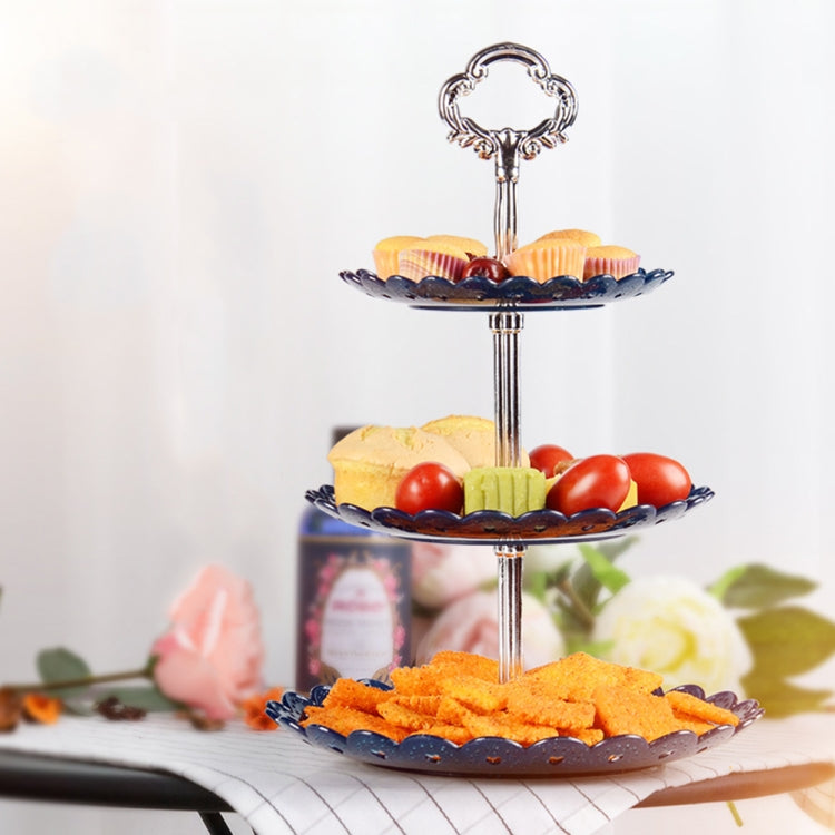 Party Birthday Three-layer Fruit Plate Cake Stand Dessert Storage Rack, Clear – Durable Build, Easy to Use
