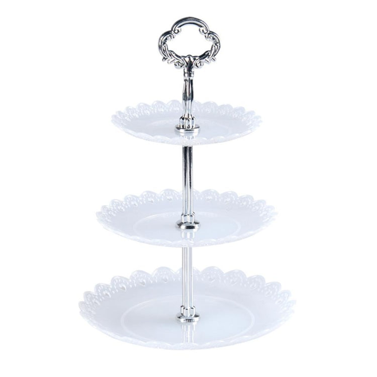 Party Birthday Three-layer Fruit Plate Cake Stand Dessert Storage Rack, Clear – Durable Build, Easy to Use