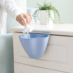 Kitchen Cupboard Back Garbage Bin Cabinet Door Garbage Trash Storage Hanging Trash Rack, Grey, Blue, Pink Blue