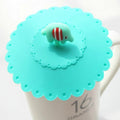 Cartoon Elephant Dustproof and Leakproof Silicone Cup Lid, Elephant Elephant