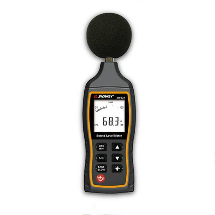 SNDWAY Handheld High Precision Noise Decibel Meter, SW523, SW524(Storage+USB Communication) SW523