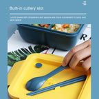Lunch Box Simple Sealed Leak-proof Compartment Lunch Box, Color Random Delivery