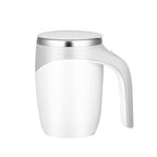 Electric Stirring Cup Milkshake Coffee Stirring Cup, Electric (White), Electric (Brown) Electric (White) White