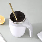 Electric Stirring Cup Milkshake Coffee Stirring Cup, Electric (White), Electric (Brown)