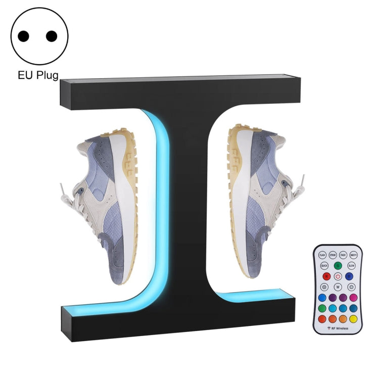 LM-011 LED Lighting Magnetic Levitation Shoes Display Stand, 15mm Black+White Light, 15mm White+White Light, 15mm Black+Color Light+RC, 28mm Black+White Light, 28mm White+White Light, 28mm Black+Color Light+RC – Magnetic 15mm Black+Color Light+RC EU Plug