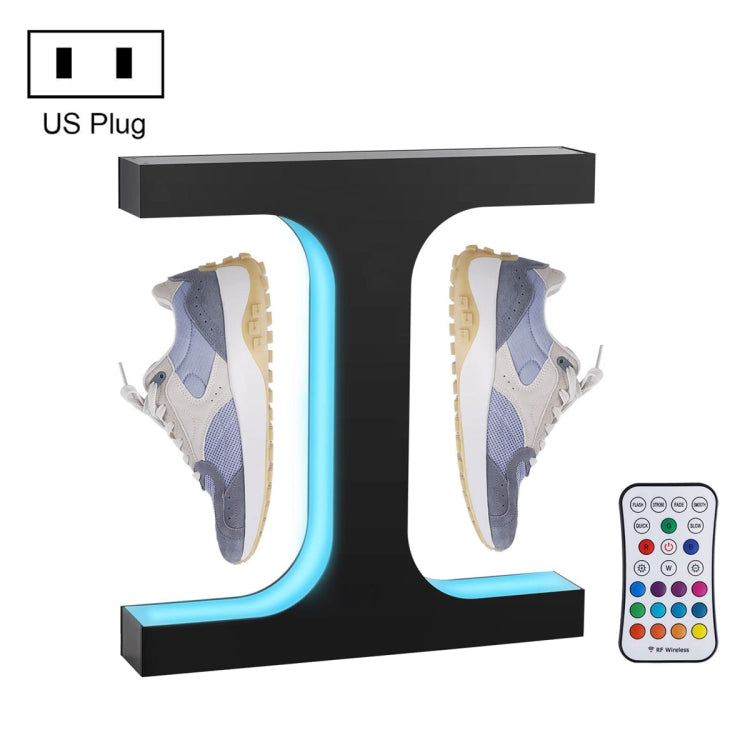 LM-011 LED Lighting Magnetic Levitation Shoes Display Stand, 15mm Black+White Light, 15mm White+White Light, 15mm Black+Color Light+RC, 28mm Black+White Light, 28mm White+White Light, 28mm Black+Color Light+RC – Magnetic 15mm Black+Color Light+RC US Plug