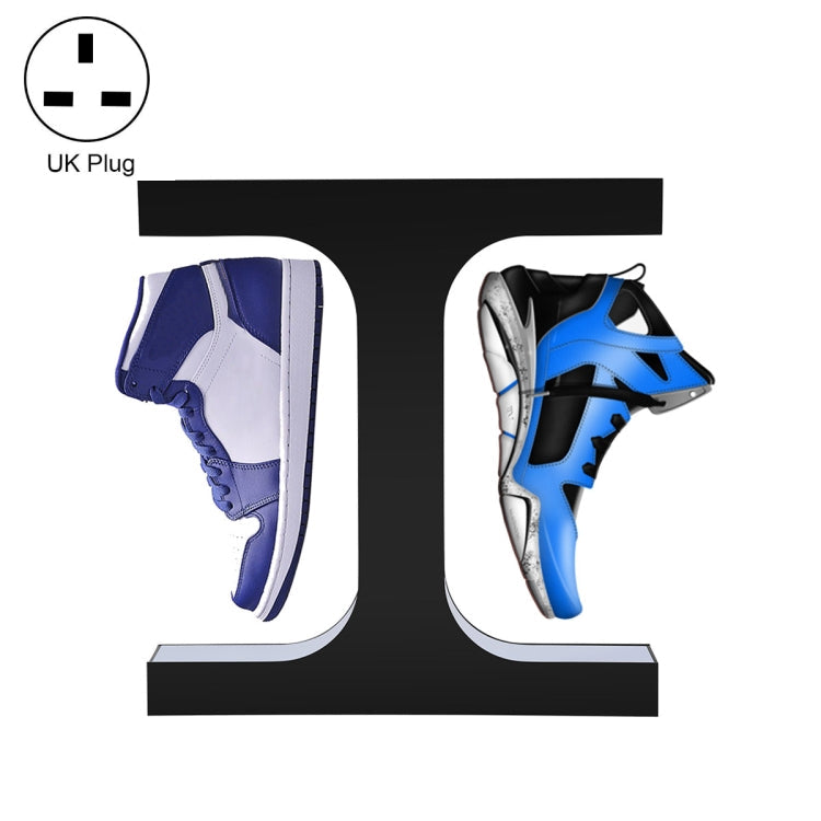 LM-011 LED Lighting Magnetic Levitation Shoes Display Stand, 15mm Black+White Light, 15mm White+White Light, 15mm Black+Color Light+RC, 28mm Black+White Light, 28mm White+White Light, 28mm Black+Color Light+RC – Magnetic 28mm Black+White Light UK Plug