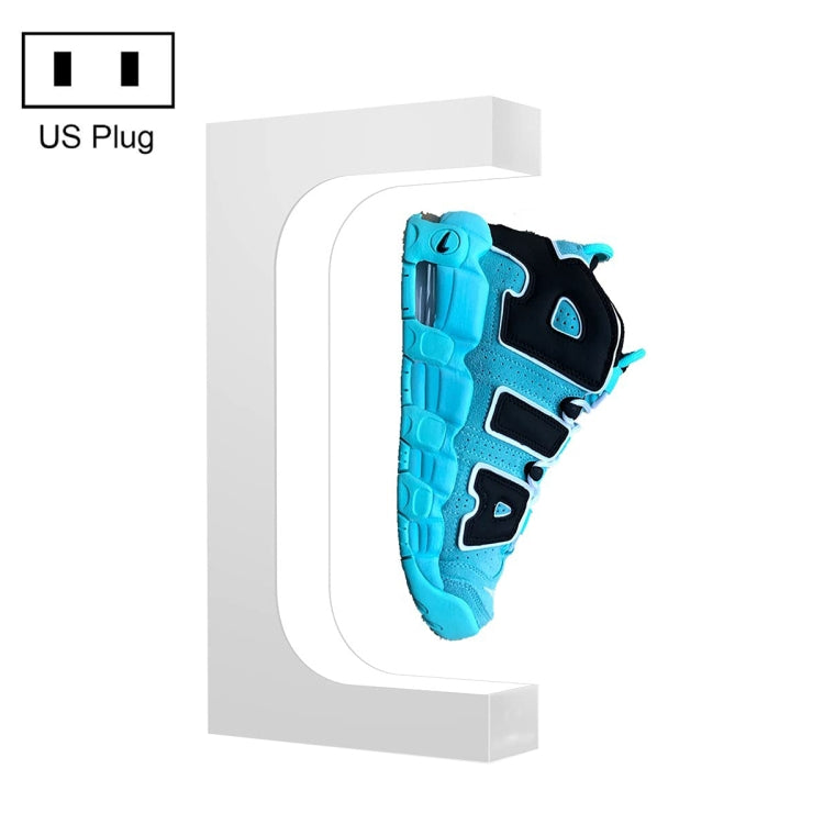 LM-001 LED Lighting Magnetic Levitation Shoes Display Stand, 20mm Black+White Light, 20mm White+White Light, 20mm Black+Color Light+RC, 20mm White+Color Lamp+RC, 28mm Black+White Light, 28mm White+White Light – Magnetic 20mm White+White Light US Plug