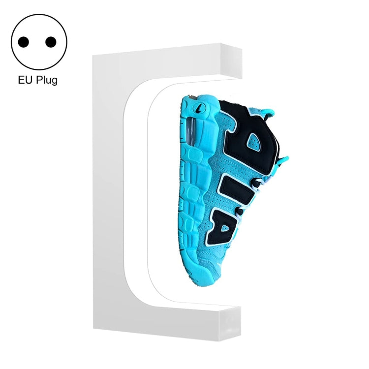 LM-001 LED Lighting Magnetic Levitation Shoes Display Stand, 20mm Black+White Light, 20mm White+White Light, 20mm Black+Color Light+RC, 20mm White+Color Lamp+RC, 28mm Black+White Light, 28mm White+White Light – Magnetic 28mm White+White Light EU Plug