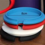 5 PCS Creative Cup Lids Food-grade Silicone Cup Cover Heat-resistant Safe Healthy Silicone Lid with Gap